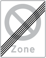 End of no-parking zone.