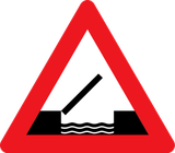 Warning for a movable bridge.