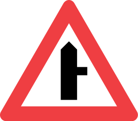 Priority at the junction.