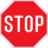 Stop and give way.