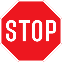 Stop and give way.