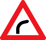 Warning for a curve to the right.