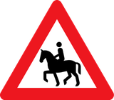 Warning for equestrians.