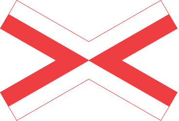 Warning for a railway crossing with one track.