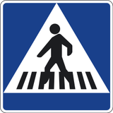 Crossing for pedestrians.