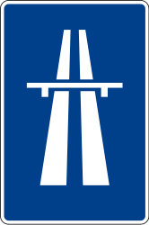Otoyol başlangıcı.