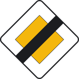 End of the priority road.