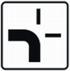 Crossroad shape.