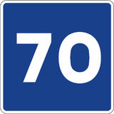 Advisory speed limit.