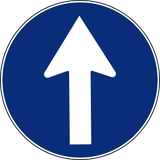 Driving straight ahead mandatory.
