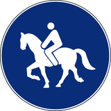 Mandatory path for equestrians.