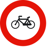 Cyclists prohibited.
