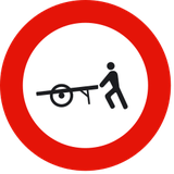 Handcarts prohibited.