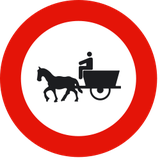 Horsecarts prohibited.