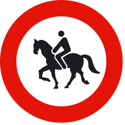Reiter verboten.