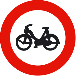 Mopeds prohibited.