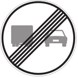 End of the overtaking prohibition for trucks.