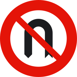 Wenden verboten.