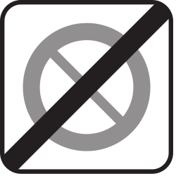Ende der Parkverbotszone.
