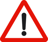 Warning for a danger with no specific traffic sign.