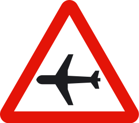 Warning for low-flying aircraft.