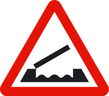 Warning for a movable bridge.