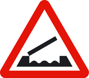 Warning for a movable bridge.