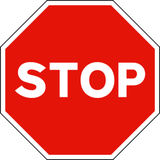Stop and give way.