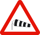 Warning for strong crosswinds.