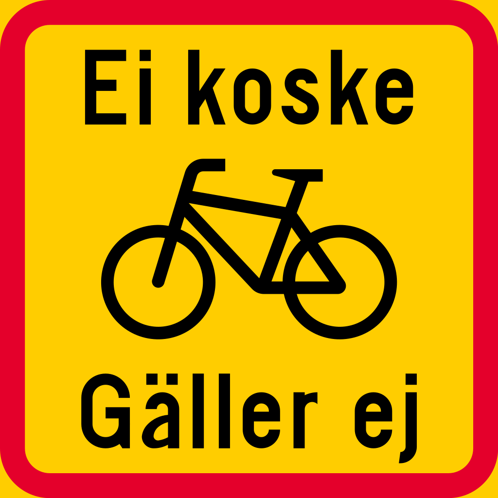 Cyclists allowed.