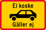 Cars allowed.