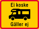 Recreational vehicles allowed.