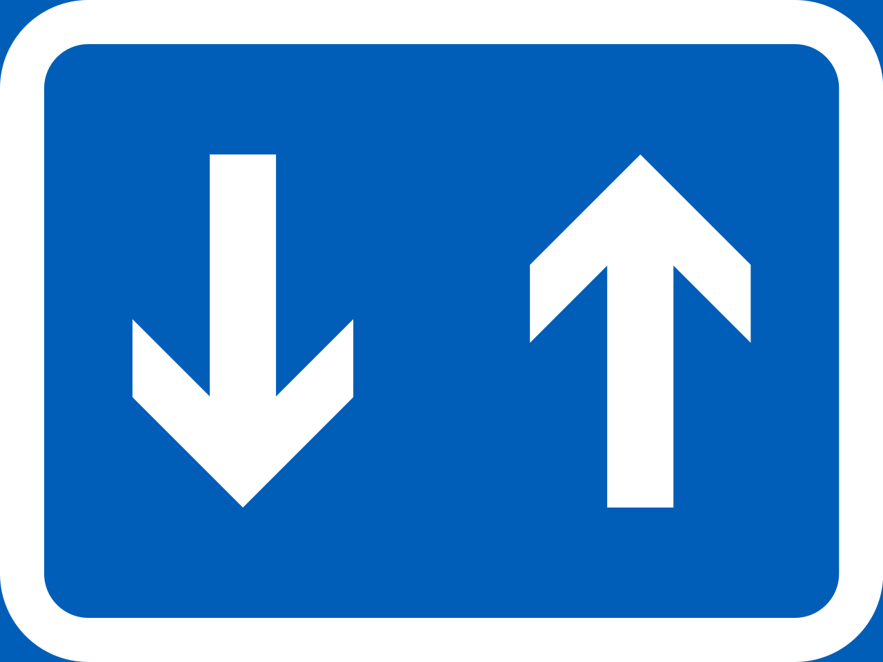 Traffic in both directions.