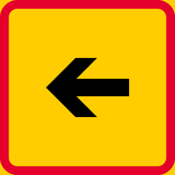 To the left.