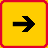 To the right.