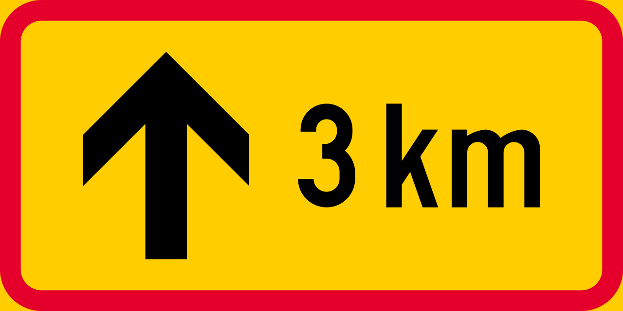 ... kilometres ahead.