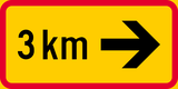 ... kilometres to the right.