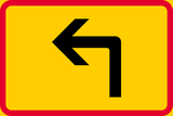 Applies after a left turn.