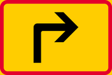 Applies after a right turn.