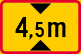Indicated height.