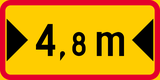 Indicated width.