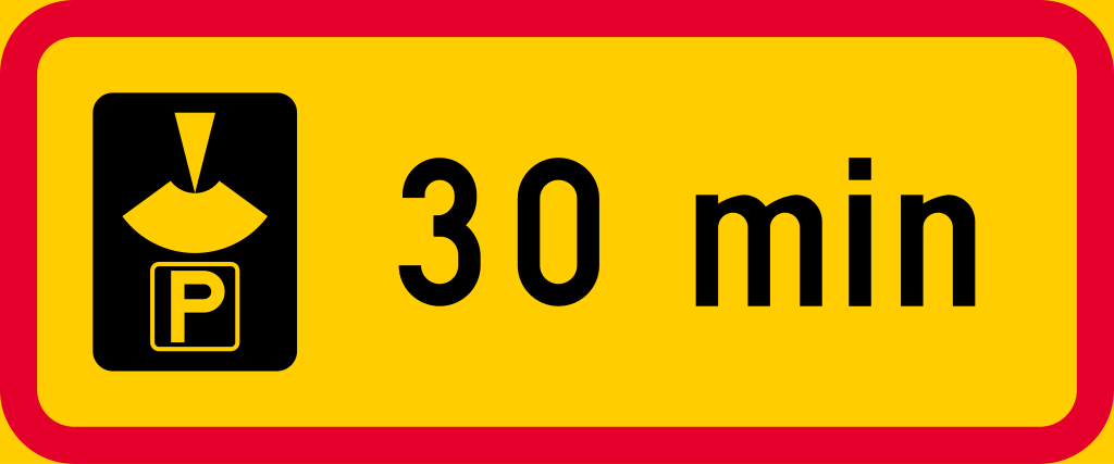 Disc parking, maximum 2 hours.