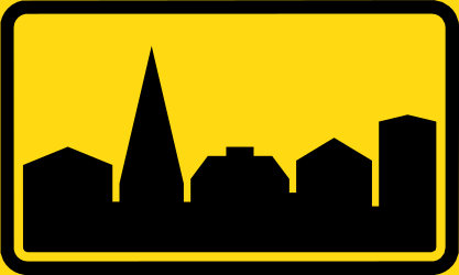 Início de zona urbana.