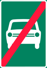 End of the expressway.