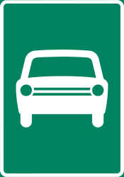 Inicio de autovía.