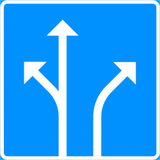 Overview of the lanes and their direction.