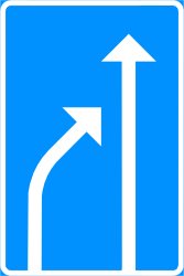 Fin de carril.