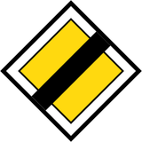 End of the priority road.
