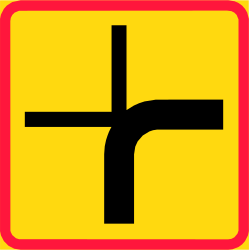 Crossroad shape.
