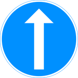 Driving straight ahead mandatory.
